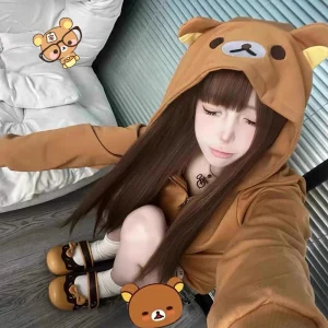 Japanese Style Streetwear Hoodies Cartoon